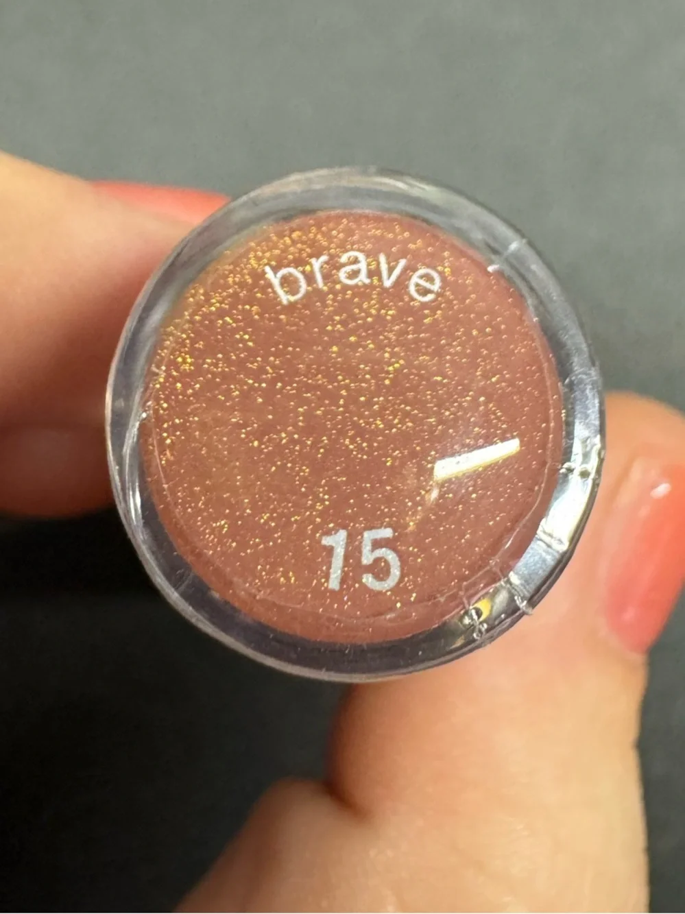 Sephora Collection Lip Gloss “Brave” Shade 15 Shimmer Nude Full Size